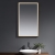 Prestige Winchcombe LED Bathroom Mirror with Touch Sensor 1000mm H x 600mm W - Brushed Brass Frame