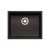 Prima+ Granite 1.0 Bowl Undermount Kitchen Sink 540mm L x 440mm W - Black