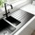 Prima 3 in 1 Hot Kitchen Sink Mixer Tap - Matt Black