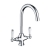 Prima Traditional Belfast Dual Lever Kitchen Sink Mixer Tap - Chrome