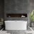 Delphi Drift Concave Oval Modern Freestanding Bath 1700mm x 780mm