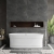 Delphi Drift Deco Concave Oval Modern Freestanding Bath