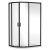 Delphi Expressions Matt Black Offset Quadrant Shower Enclosure - 6mm Glass