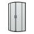 Delphi Expressions Matt Black Quadrant Shower Enclosure - 6mm Glass