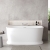 Delphi Paradise Skirted D-Shaped Back-to-Wall Freestanding Bath 1700mm x 780mm | Thumbnail Image