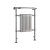 Radox Taurus Radiator Heated Towel Rail 960mm H x 665mm W Chrome/White