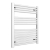 Radox Tinto Straight Heated Towel Rail 800mm H x 600mm W - Brilliant White