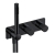 RAK Amalfi Thermostatic Concealed Dual Outlet Shower Valve with Handset - Matt Black
