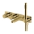 RAK Amalfi Thermostatic Concealed Dual Outlet Shower Valve with Handset and Bath Spout - Brushed Gold