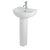 RAK Compact Basin and Full Pedestal 450mm Wide - 1 Tap Hole