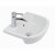 RAK Compact Semi-Recessed Basin 400mm Wide - 1 LH Tap Hole