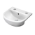 RAK Compact Semi-Recessed Basin 550mm Wide - 2 Tap Hole