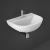 RAK Compact Special Needs Cloakroom Basin 500mm Wide - 1 Tap Hole