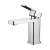 RAK Compact Eco Square Mono Basin Mixer Tap with Clicker Waste - Chrome