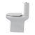 RAK Compact Deluxe Open Back Close Coupled Toilet with Push Button Cistern - Soft Close Seat