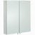 RAK Delta Mirrored Bathroom Cabinet 600mm H x 670mm W Stainless Steel