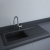RAK Dream 2 Slim Ceramic Kitchen Sink 1.0 Bowl 1010mm L x 510mm W - Matt Black