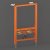 RAK Ecofix Concealed Bidet Support Frame with Adjustable Fittings 820mm High - Orange