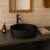 RAK Feeling Round Countertop Wash Basin 420mm Wide - Matt Black