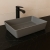 RAK Feeling Rectangular Countertop Wash Basin 500mm Wide - Matt Grey
