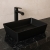 RAK Feeling Rectangular Countertop Wash Basin 500mm Wide - Matt Black