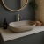 RAK Feeling Oval Countertop Wash Basin 550mm Wide - Matt Cappuccino