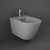 RAK Feeling Rimless Wall Hung Bidet 520mm Projection - Matt Grey | Thumbnail Image