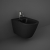 RAK Feeling Rimless Wall Hung Bidet 520mm Projection - Matt Black | Thumbnail Image
