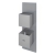RAK Feeling Thermostatic Square Single Outlet Concealed Shower Valve - Grey
