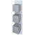 RAK Feeling Thermostatic Square Dual Outlet Concealed Shower Valve - White