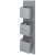 RAK Feeling Thermostatic Square Dual Outlet Concealed Shower Valve - Grey