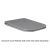RAK Feeling Rimless Back to Wall Pan 525mm Projection Matt Grey - Excluding Seat | Thumbnail Image