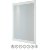 RAK Hermes Portrait LED Mirror with Switch and Demister Pad 800mm H x 600mm W Illuminated