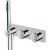 RAK Horizontal Thermostatic Concealed Dual Outlet Shower Valve with Handset - Chrome
