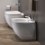 RAK Illusion Back to Wall with Hidden Fixing Bidet 520mm Projection 1 Tap Hole - Alpine White