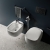 RAK Illusion Wall Hung with Hidden Fixing Bidet 520mm Projection 1 Tap Hole - Alpine White