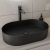 RAK Ingot Oval Countertop Wash Basin 550mm Wide - Black