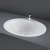 RAK Jessica Inset Countertop Basin 530mm Wide - 1 Tap Hole (No Overflow)