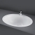 RAK Jessica Inset Countertop Basin 530mm Wide - 1 Tap Hole (inc Overflow)