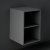 RAK Joy Wall Hung Open Storage Unit 400mm Wide - Grey