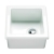 RAK Laboratory 2 Ceramic Belfast Kitchen Sink 1.0 Bowl 330mm L x 330mm W - Alpine White