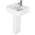 RAK Metropolitan Basin and Full Pedestal 520mm Wide - 1 Tap Hole