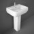 RAK Metropolitan Basin and Full Pedestal 520mm Wide - 1 Tap Hole