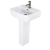 RAK Metropolitan Basin and Full Pedestal 520mm Wide - 1 Tap Hole
