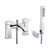 RAK Metropolitan Bath Shower Mixer with Shower Metropolitan Head and Hose - Chrome