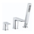 RAK Moon 3-Hole Bath Shower Mixer Tap Deck Mounted - Chrome