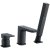 RAK Moon 3-Hole Bath Shower Mixer Tap Deck Mounted - Black