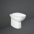 RAK Morning Rimless Back To Wall Pan Comfort Height White - Excluding Seat