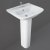 RAK Origin 62 Basin and Full Pedestal 520mm Wide - 1 Tap Hole