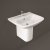 RAK Origin 62 Basin and Semi Pedestal 650mm Wide - 1 Tap Hole